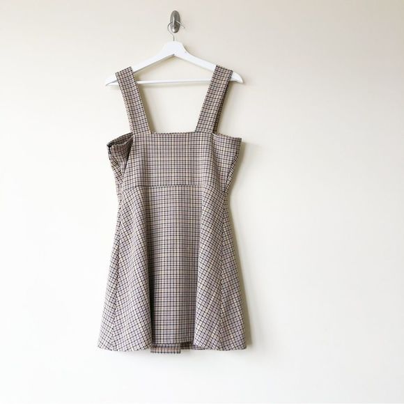 Zara Houndstooth Overall Mini Dress - Picture 8 of 10